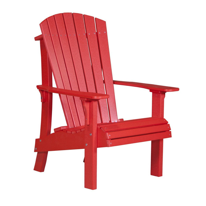 Chaise adirondack en plastique royal Zussen, Rouge