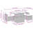 Vidaxl Garden Sofa Set Black, Cream White
