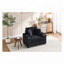 Chaise rembourrée avec repose-pieds, porte-gobelets, assise profonde et coussins amovibles-218066895