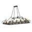 Lustre rectangulaire à 16 lumières de style bougie Alidge