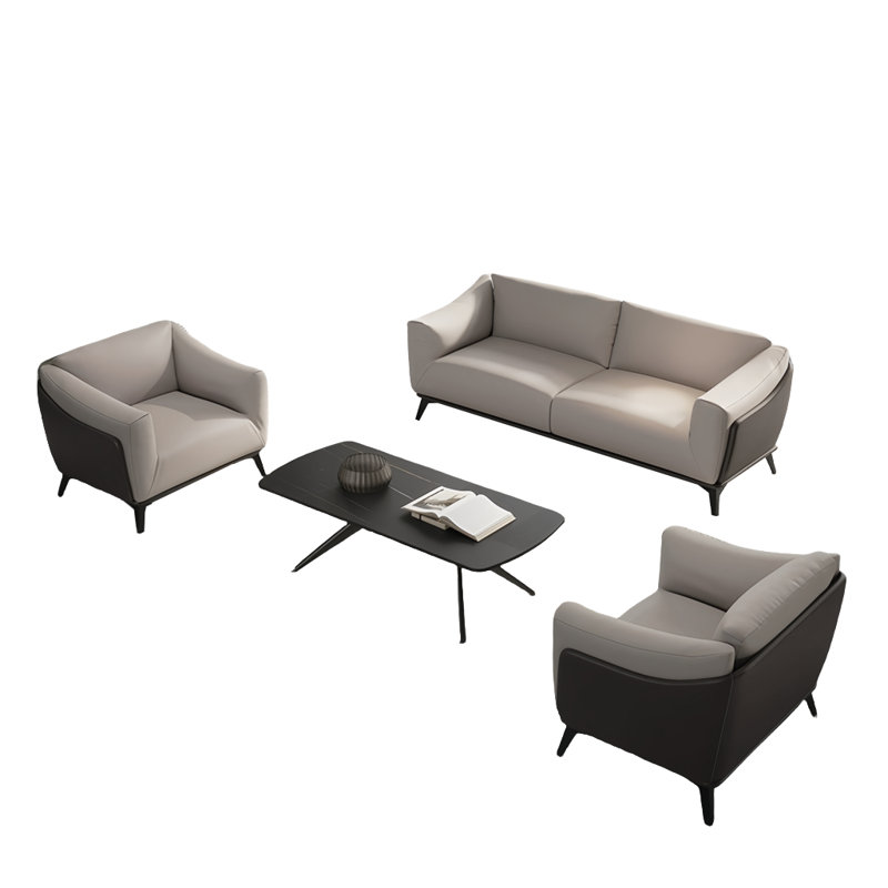 Solid wood simple sofa tea table combination