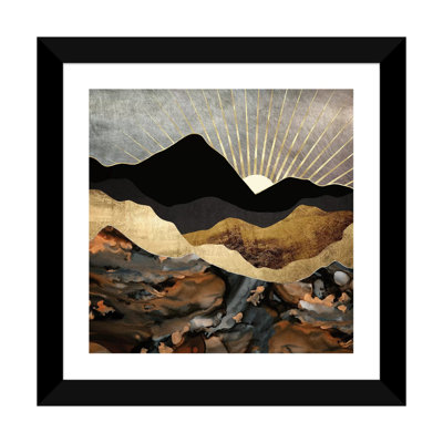 Copper And Gold Mountains - Print