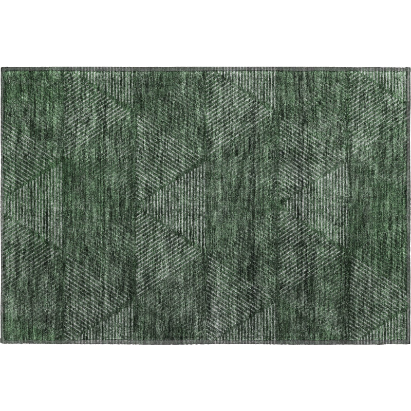Premium Machine Washable Prisco Fern Rug, Rectangle 1'8" x 2'6"