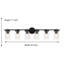 Burford 6-Light Dimmable Steel Vanity Light-514179549