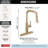 Nicoli U-Spout Pull Down Sprayer Kitchen Sink Faucet, Single Handle Kitchen Faucet-106886767