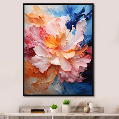 Fusion de rose et de bleu III - impression