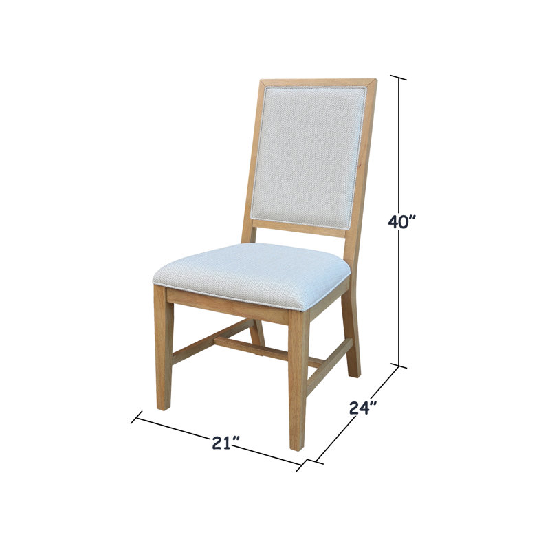 Albin Solid Wood Upholstered Dining Chair