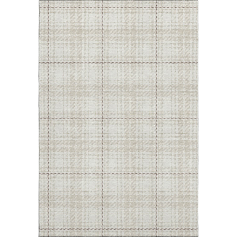 Tapis écossais Premium lavable à la machine Naglee AMF993, Rectangle 2 pi 6 po x 3 pi 10 po