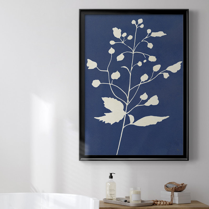 «Night Sky Silhouette II», toile encadrée de qualité supérieure - prête à être accrochée, L 18,5 po x H 24,5 po, Noir