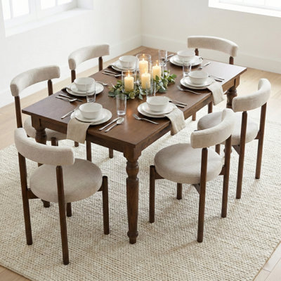 Windsor Rectangle Wood Dining Table