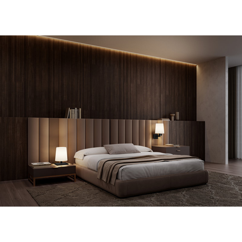 Tonda Led Wall Lamp, Matt Black Silk Lacquered
