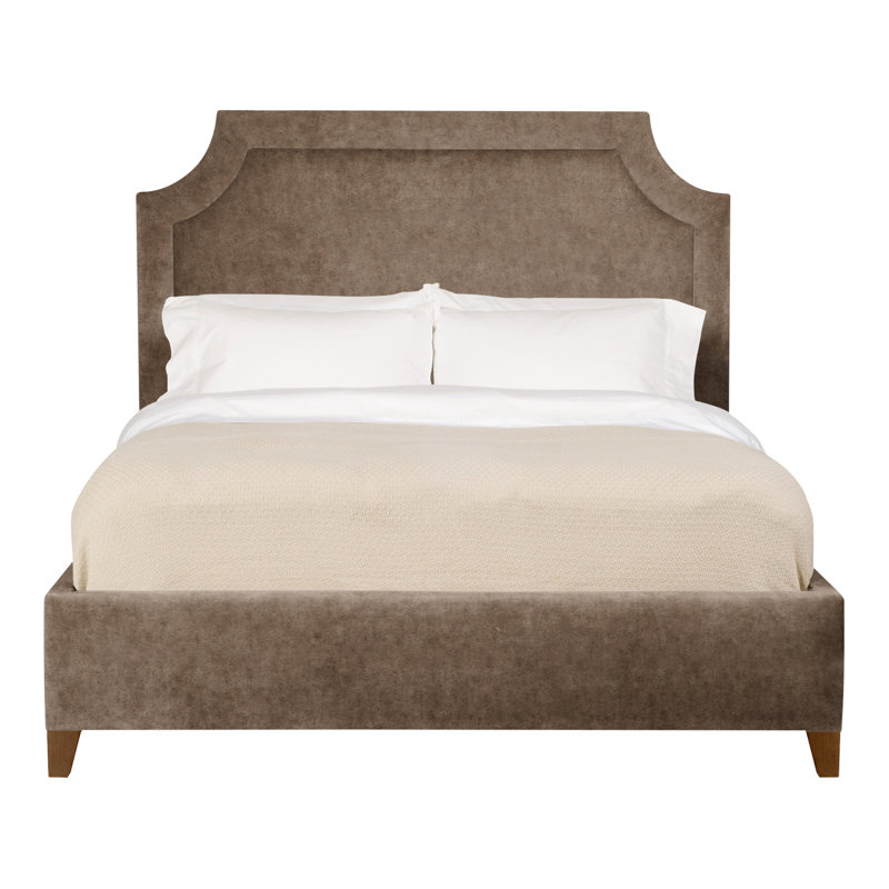 Audrey/Asher Solid Wood Bed, Nadia Earth, No, Dove Gray