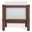 Chaise de patio en eucalyptus Olivia
