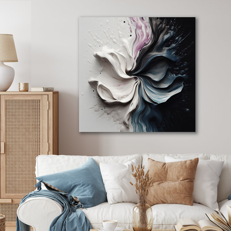 Kelilah Delicate Brushstrokes, peinture abstraite III, H 36 po x l 36 po x P 1 po