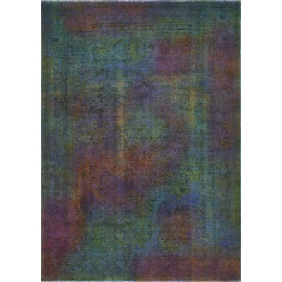 Tapis mauve rétro vieilli Lutfi