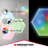 Hexagon Remote Control Multi-Color LED Touch Light, Wall-Mounted, Four Color-Changing Modes