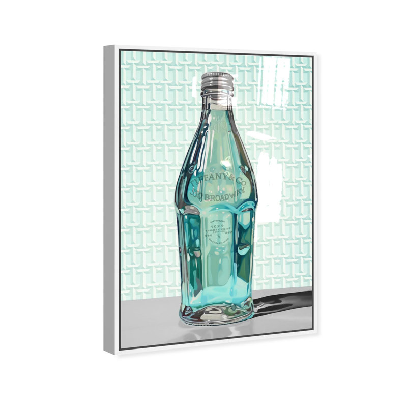 Oliver Gal New York Summer Splash Fashion and Glam - Hand-Applied Glass Coat Framed Canvas Art, 30" H x 20" W, White
