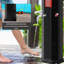 Solar Powered Stainless Steel Free Standing Outdoor Shower and Footwash Spout