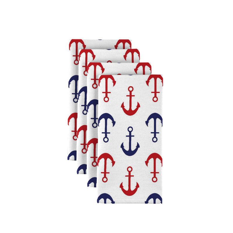 Polyester Nautical Square Napkin