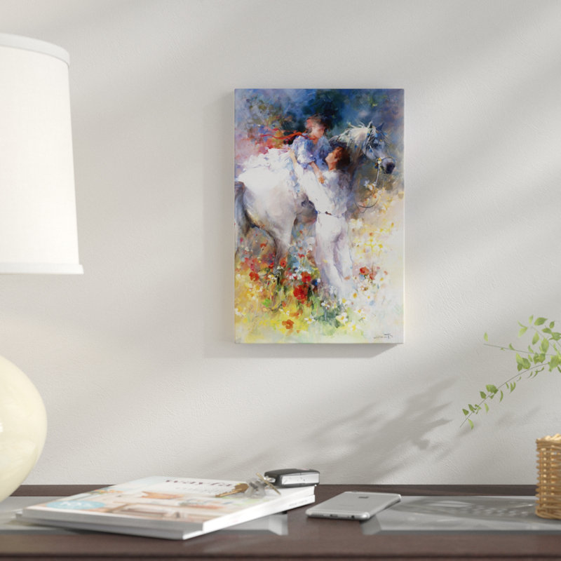 «Embraceable You», reproduction sur toile, H 40 po x l 26 po x P 1,5 po, Pas de tapis, Toile tendue
