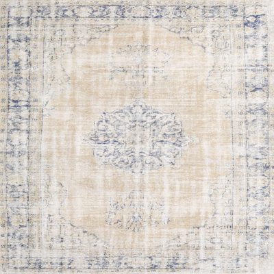 Tapis beige/gris traditionnel
