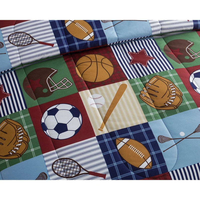 ALEX + BELLA Team Sport Navy Microfiber Comforter Set, Twin