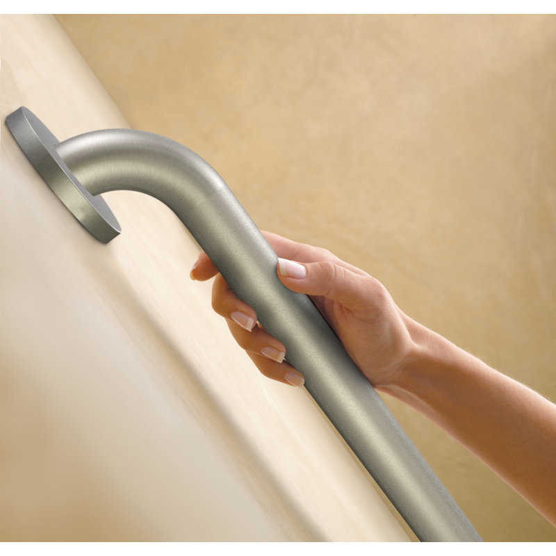 Barre d'appui à vis cachée, Inoxydable, H 3,18 po x l 27,25 po x P 3 po