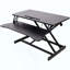 Bureau pour ordinateur portable à hauteur ajustable, poste de travail assis-debout réglable avec plateau à clavier-1671535231