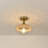 Junathean Glass Semi Flush Mount-745649204