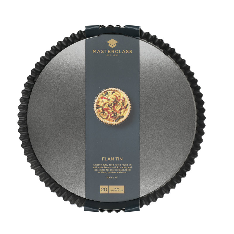MasterClass Nonstick Steel Tart Pan, 30 cm