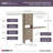 SuiteSymphony 84" W - 120" W Closet System with Drawers and Doors-72873556