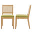 Chaises de salle à manger en rotin de style campagnard moderne Amando-2004785919