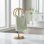 Porte-serviettes en acier avec 2 anneaux de suspension pour comptoir de meuble-lavabo en acier