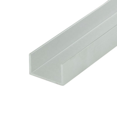 Outwater Alu447-M Mill Finish 3/4 Inch Inside Dimension Aluminum U Channel C Channel 72 Inch Lengths (Pack Of 18 Pieces)