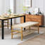 Banc de rangement en bois massif Bystrc