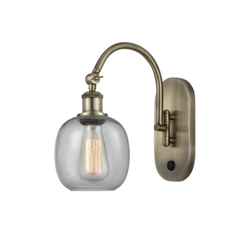 Bras pivotant en acier Alve, Laiton antique, Ampoule non incluse