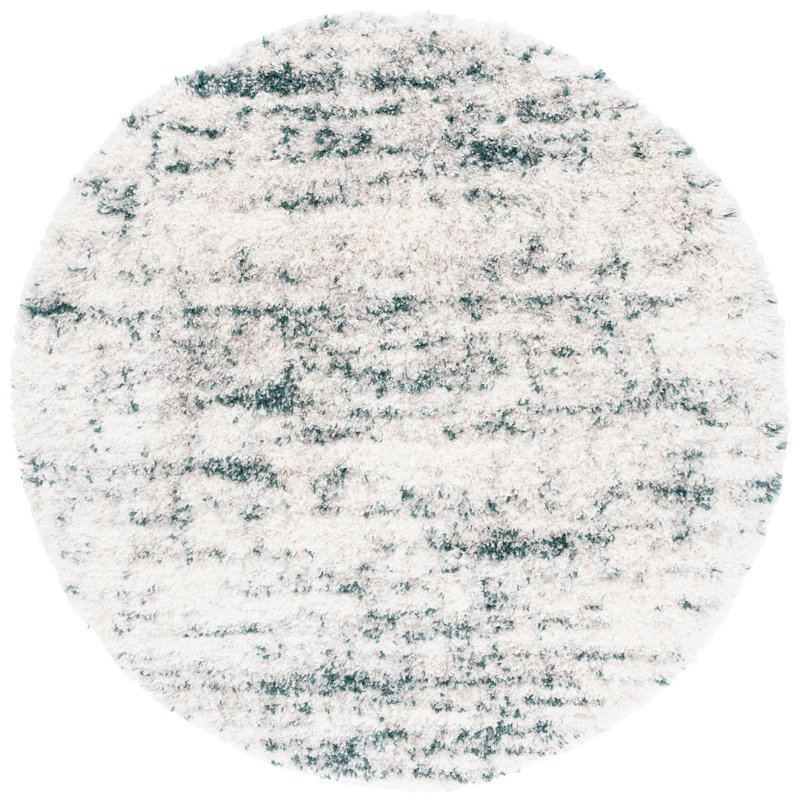 Tapis à poils longs Wawona, Rond 6 pi 7 po