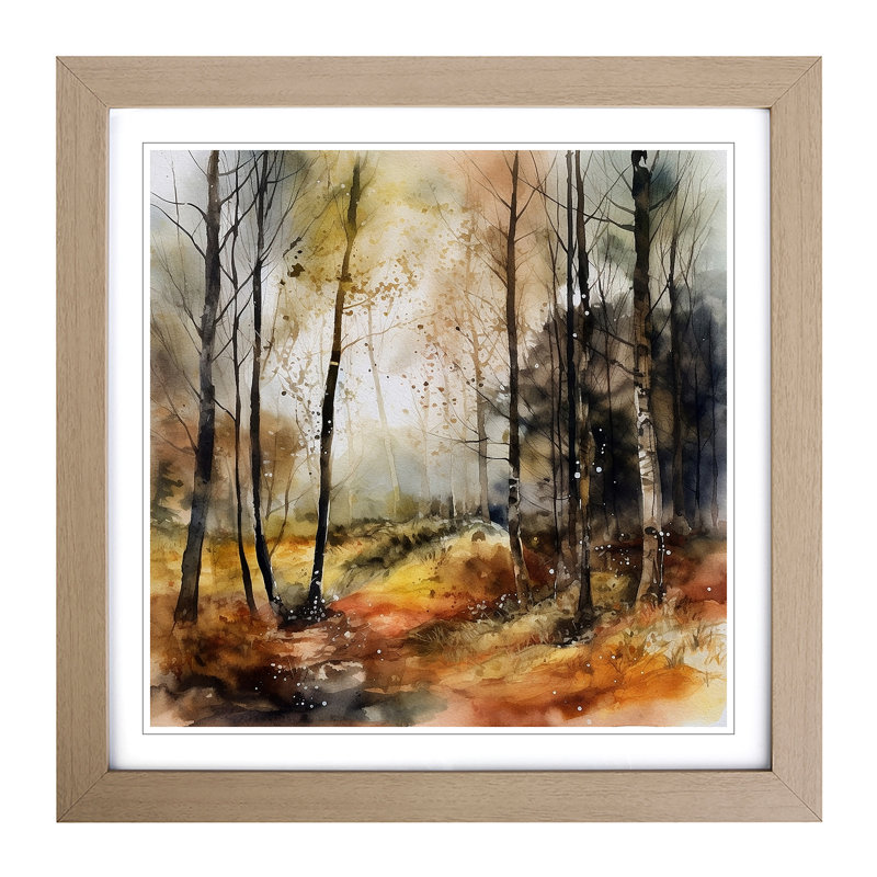 Single Picture Frame Print on Wood, Oak
