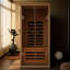 Sauna à infrarouges lointains et luxueux en verre