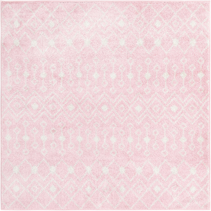 Abstract Indoor Rug, Square 5'3"