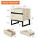 Table de chevet 2 tiroirs Aadam