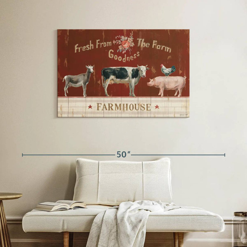 Plaque murale Farm Patchwork II, H 26 po x l 39 po