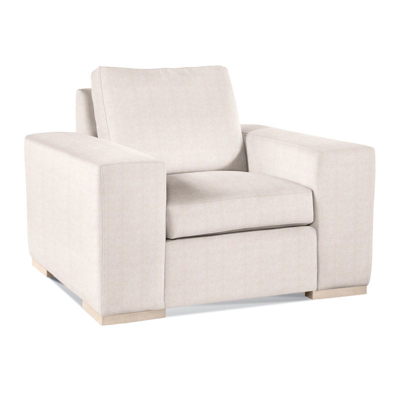 Memphis Armchair, White Sugar Performance; 0863-91, Honey