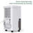 Uhome 30 Pints Console Dehumidifier for Rooms up to 3000 Cubic Feet
