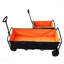 Big Large Capacity Folding Cart Extra Long Extender Wagon Cart Folding Wagon Garden Shopping Beach Cart
