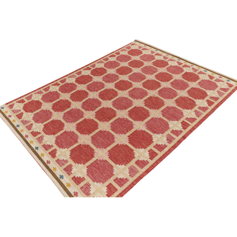 Scandinavian Wool Geometric Area Rug, Rectangle 12' x 16'
