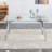 A Modern Minimalist Rectangular Glass Dining Table With Tempered Glass Tabletop And Silver Metal Legs, Suitable For Kitchens, Restaurants, And Living Rooms,63"*35.4"*30"-253160564