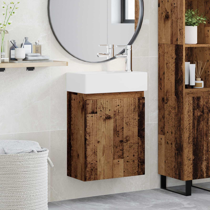 455 mm Bathroom Vanity, Old Wood