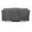 Kalen Grey Chenille Sofa W/ Drop Down Table