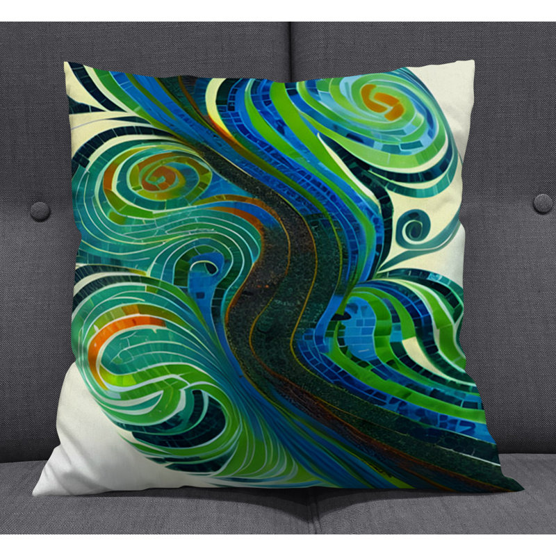 Coussin décoratif, Polyester, H 16 po x l 16 po